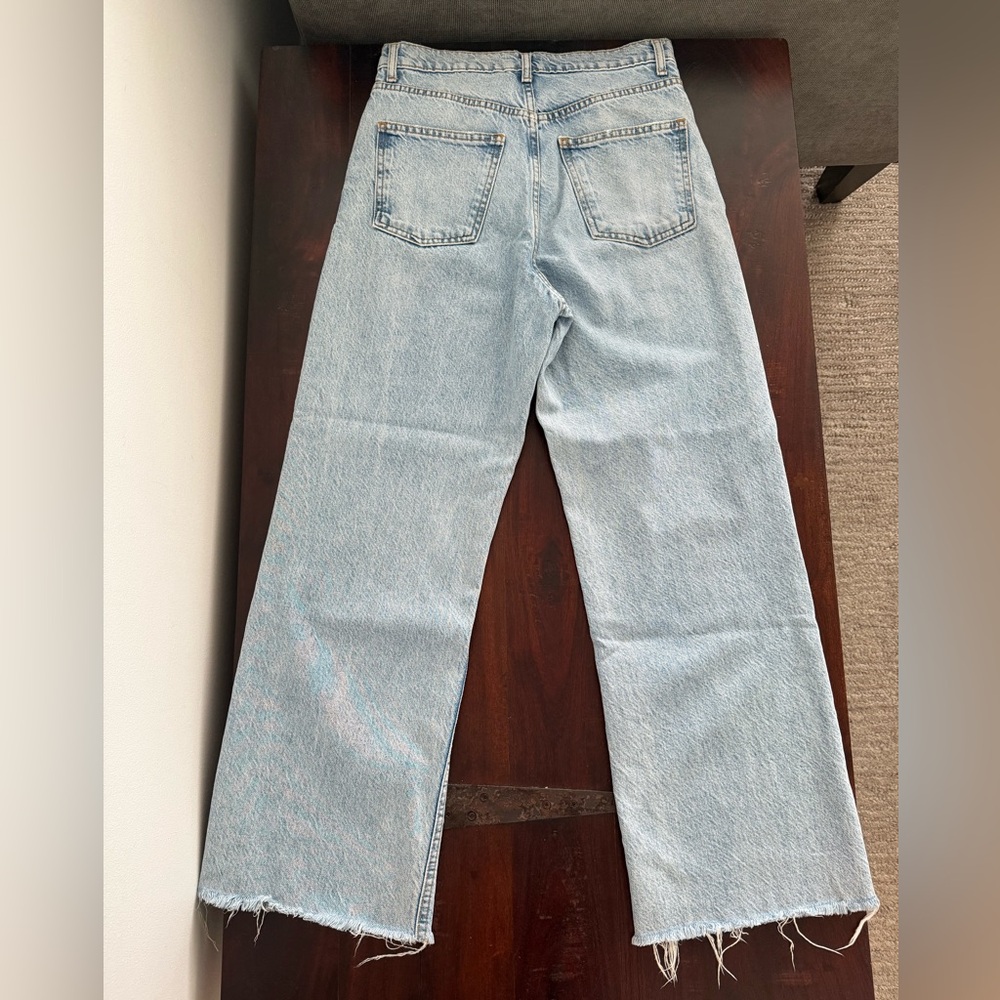 Zara Blue Wide Leg Jeans - Picture 3 of 3